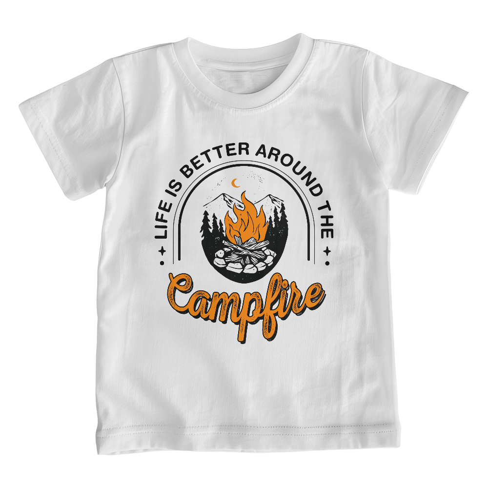 Life Is Better Around The Campfire Youth T-Shirt