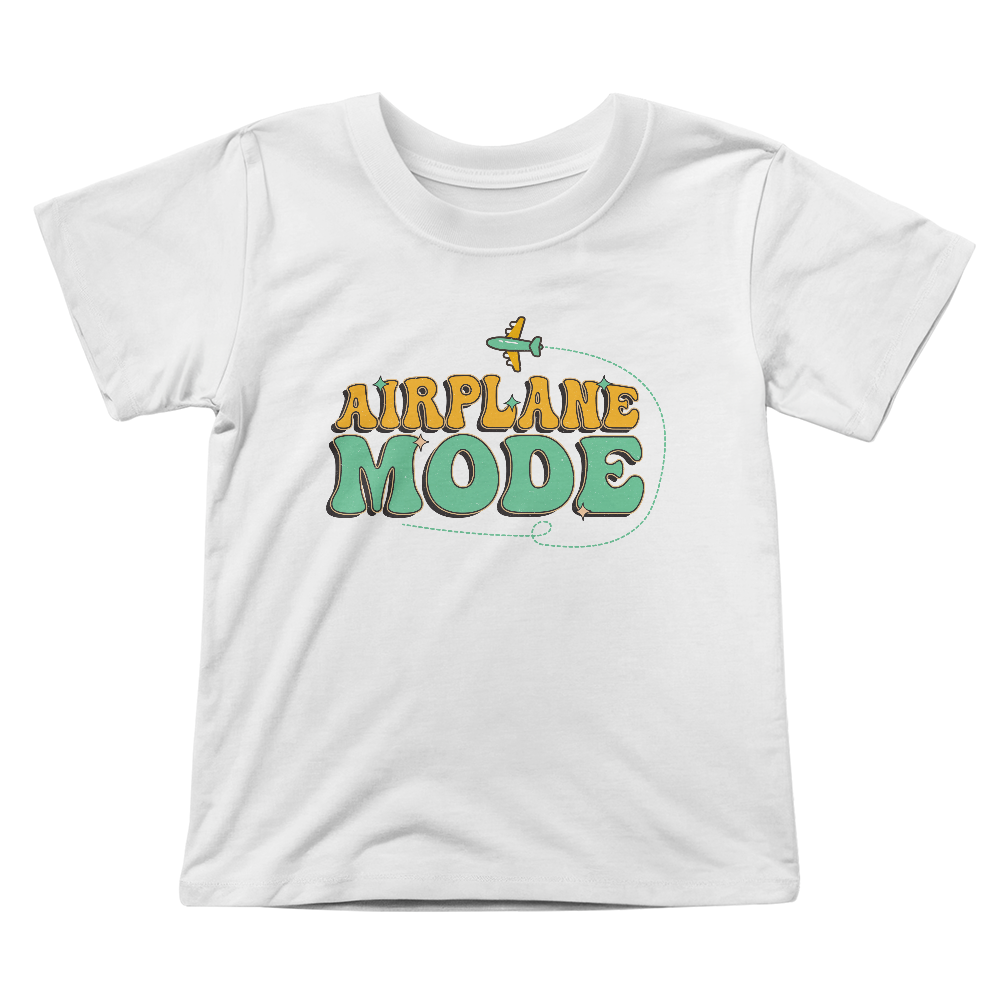 Airplane Mode Toddler T-Shirt, Retro Travel Shirt