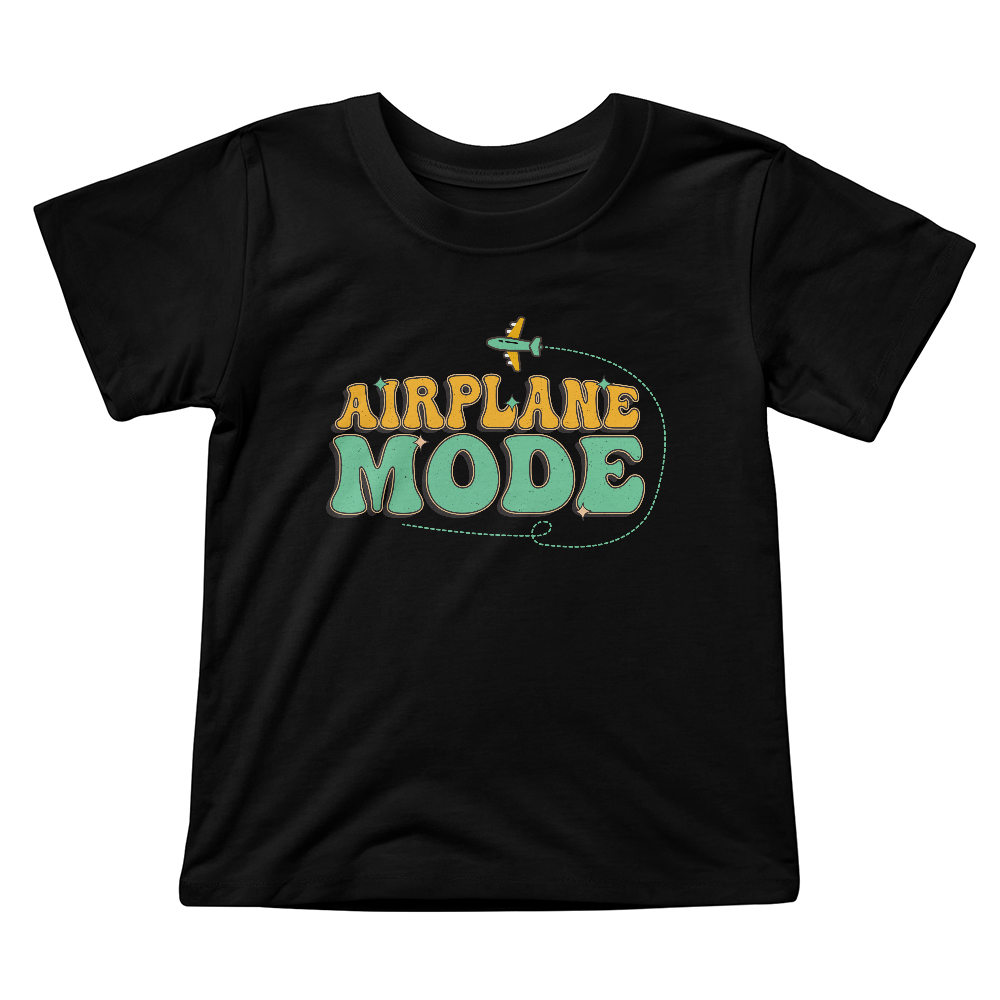 Airplane Mode Toddler T-Shirt, Retro Travel Shirt
