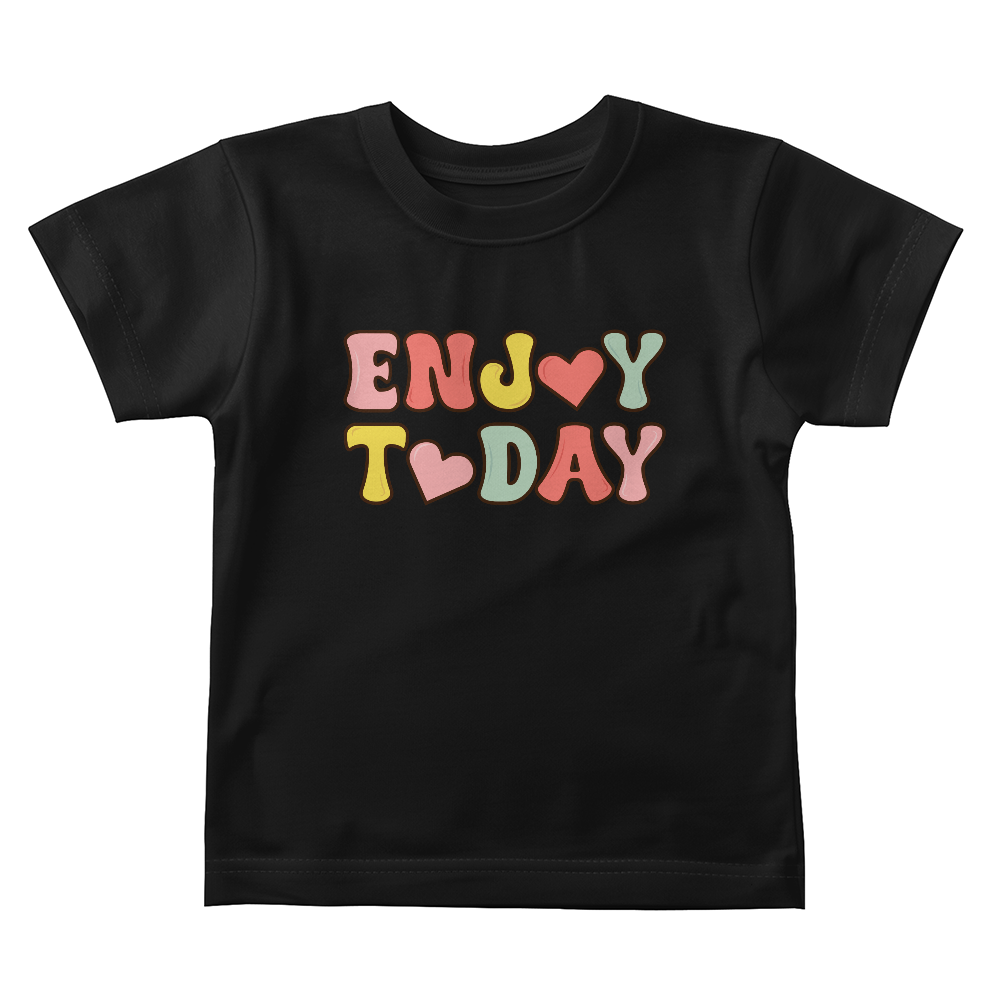 Enjoy Today Baby T-Shirt, Retro Baby Gift