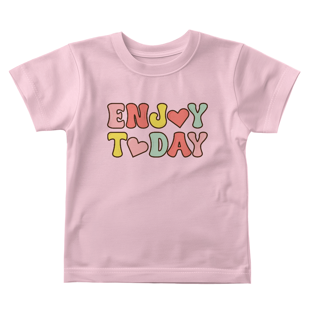 Enjoy Today Baby T-Shirt, Retro Baby Gift