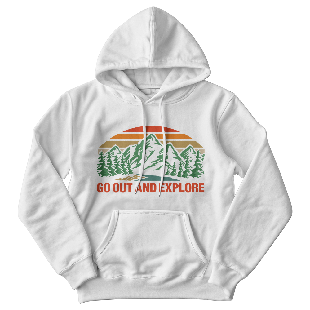 Go Out And Explore — Gildan 18500 Hoodie