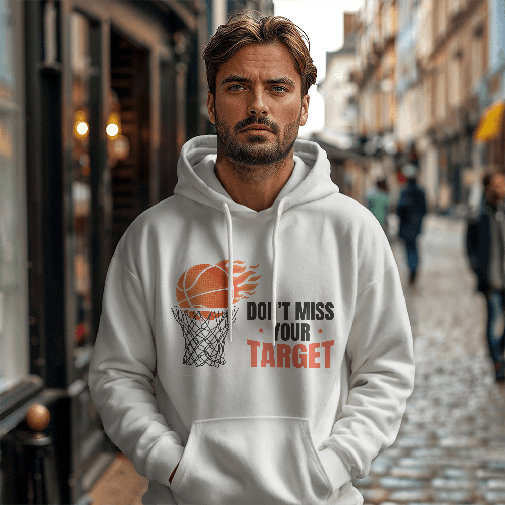 Don't Miss Your Target — Gildan 18500 Hoodie