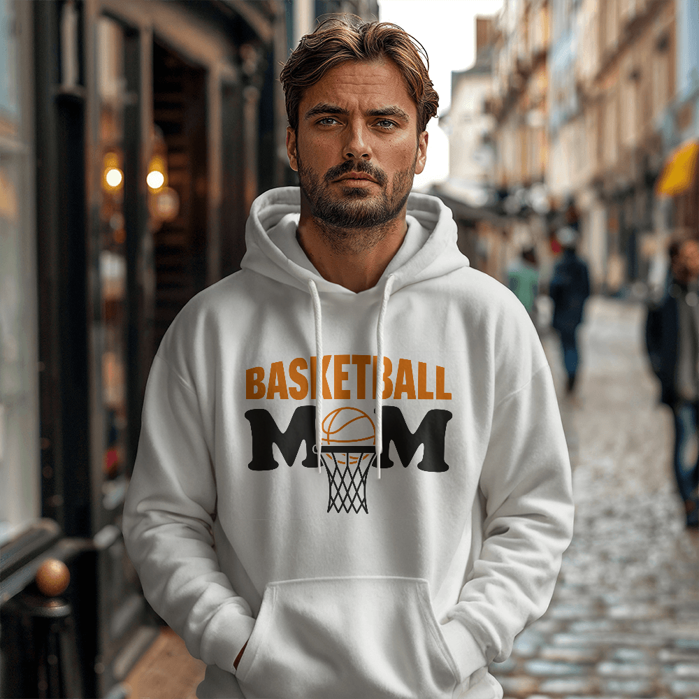 Basketball Mom — Gildan 18500 Hoodie