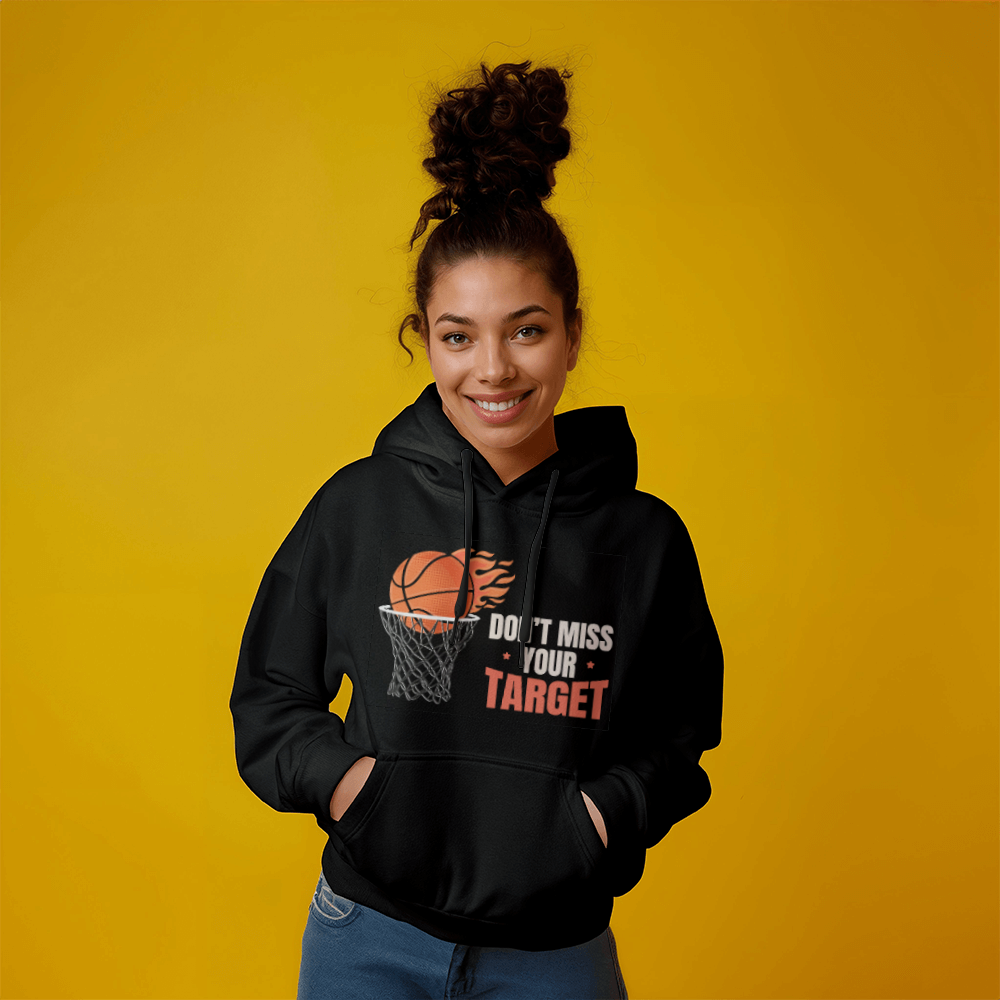 Don't Miss Your Target — Gildan 18500 Hoodie