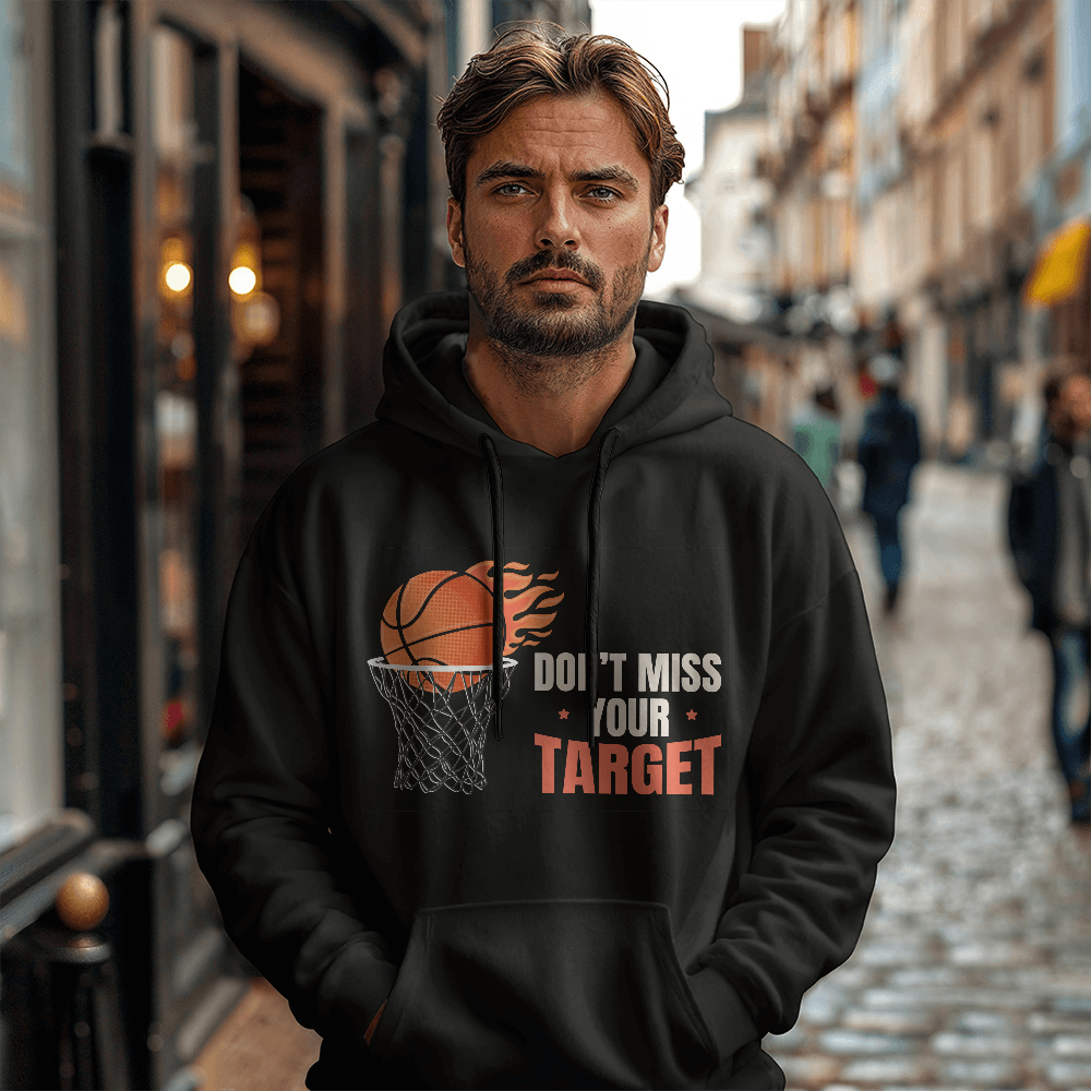 Don't Miss Your Target — Gildan 18500 Hoodie