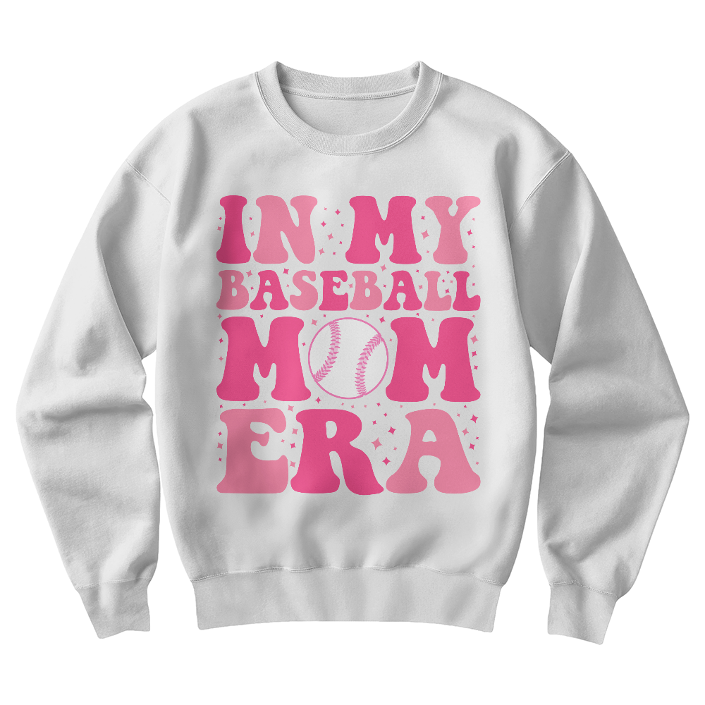 In My Baseball Mom Era — Gildan 18000 Crewneck Sweatshirt