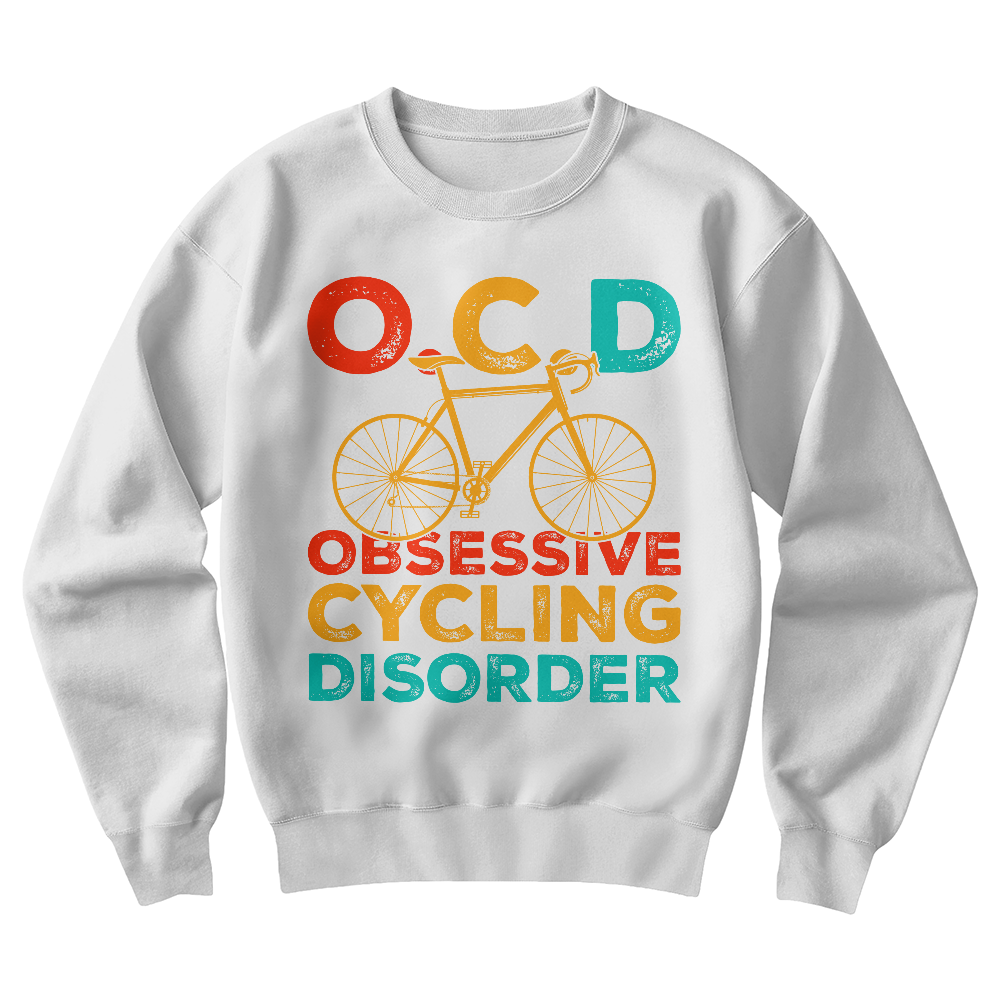 O.C.D. Obsessive Cycling Disorder — Gildan 18000 Crewneck Sweatshirt