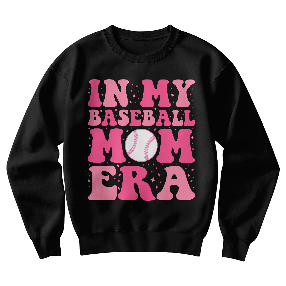 In My Baseball Mom Era — Gildan 18000 Crewneck Sweatshirt