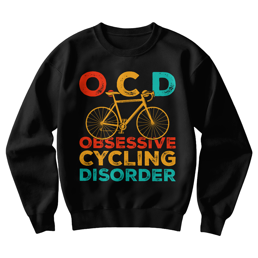 O.C.D. Obsessive Cycling Disorder — Gildan 18000 Crewneck Sweatshirt