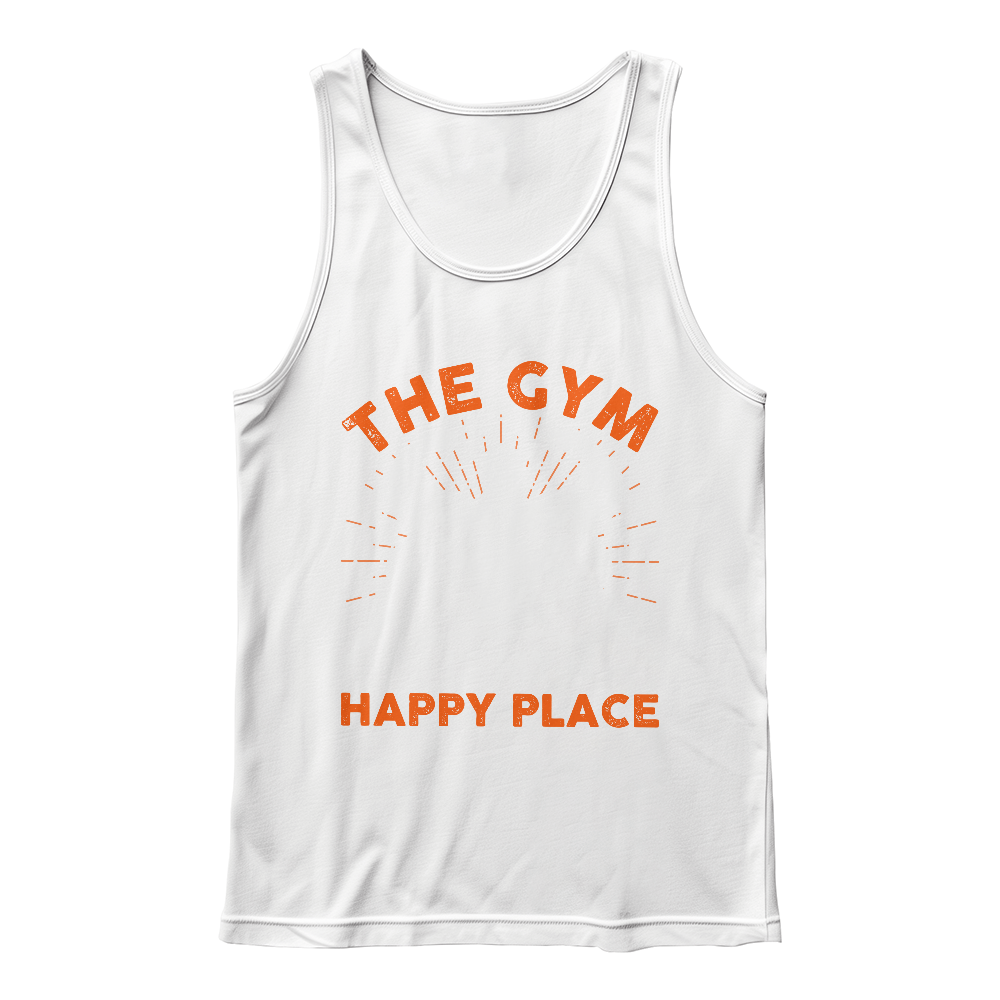 The Gym Is My Happy Place Tank Top, Workout Gift