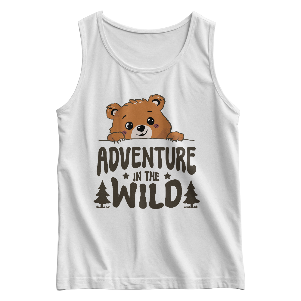 Adventure In The Wild Kids Tank Top, Bear Cub Shirt