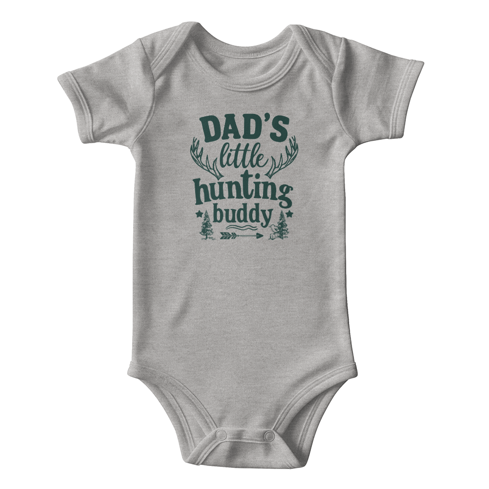 Dad's Little Hunting Buddy Baby Onesie, Father Baby Gift