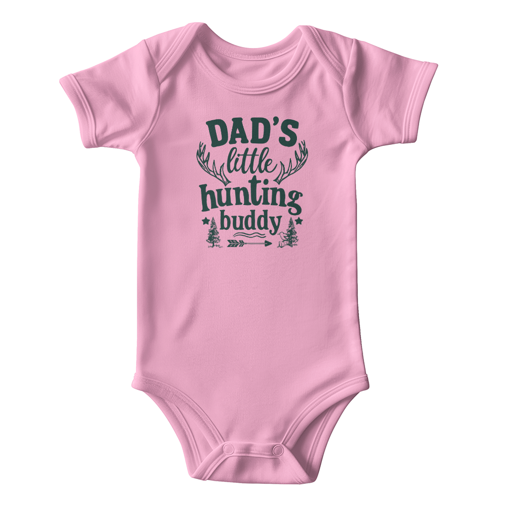 Dad's Little Hunting Buddy Baby Onesie, Father Baby Gift