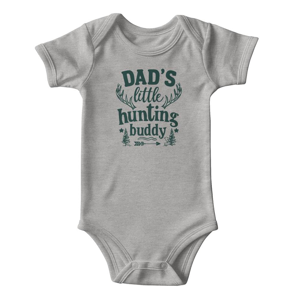 Dad's Little Hunting Buddy Baby Onesie, Father Baby Gift