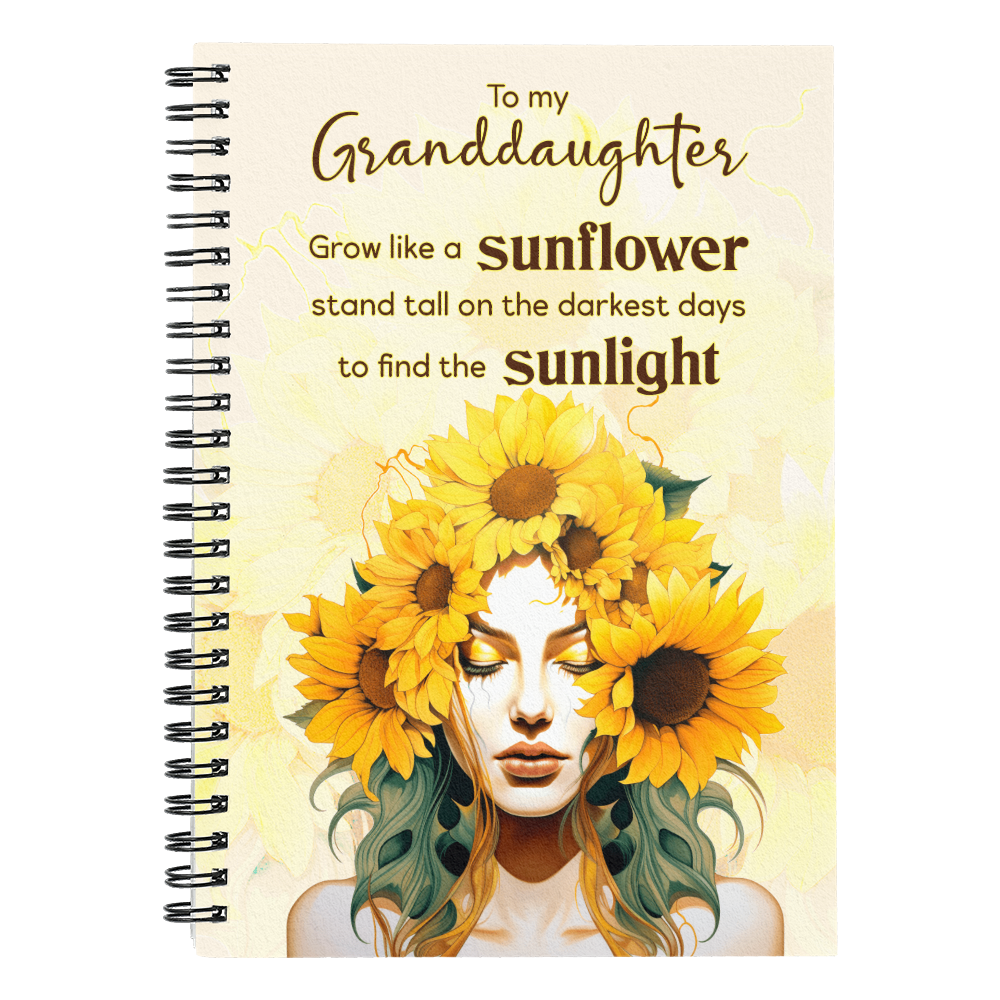 To My Granddaughter — Spiral Notebook