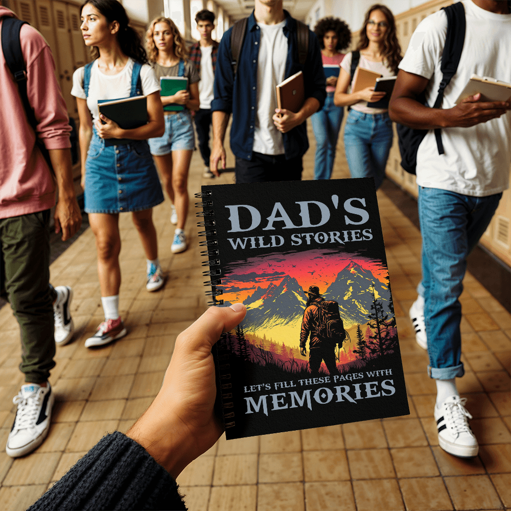 Dad's Wild Stories — Spiral Notebook