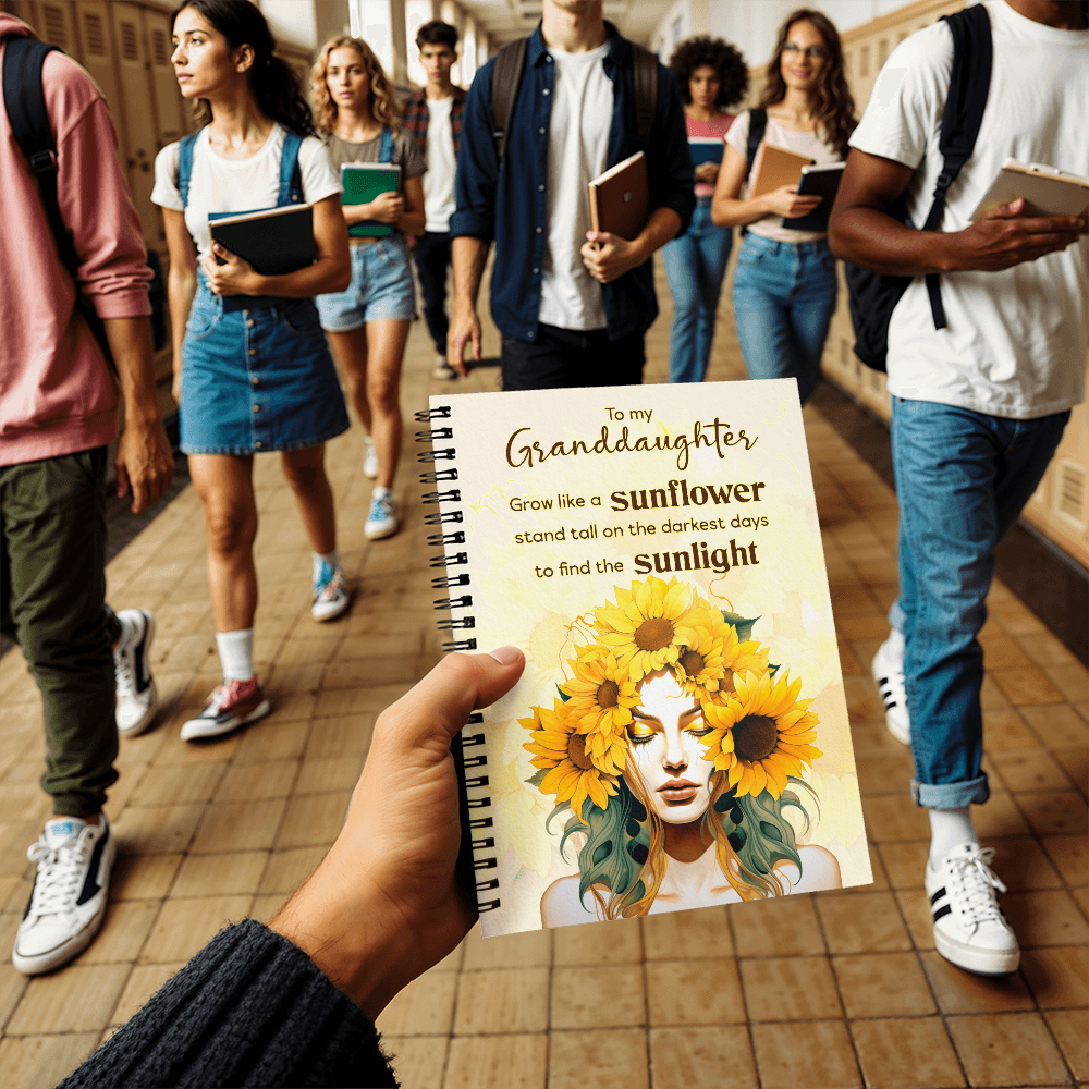 To My Granddaughter — Spiral Notebook