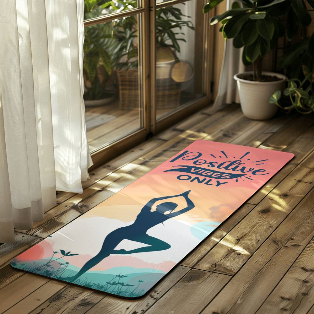 Positive Vibes Only — Rubber Yoga Mat