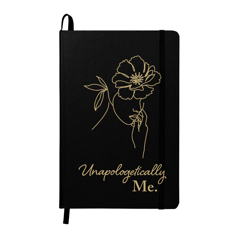 Unapologetically Me - Leather Bound Journal, Black