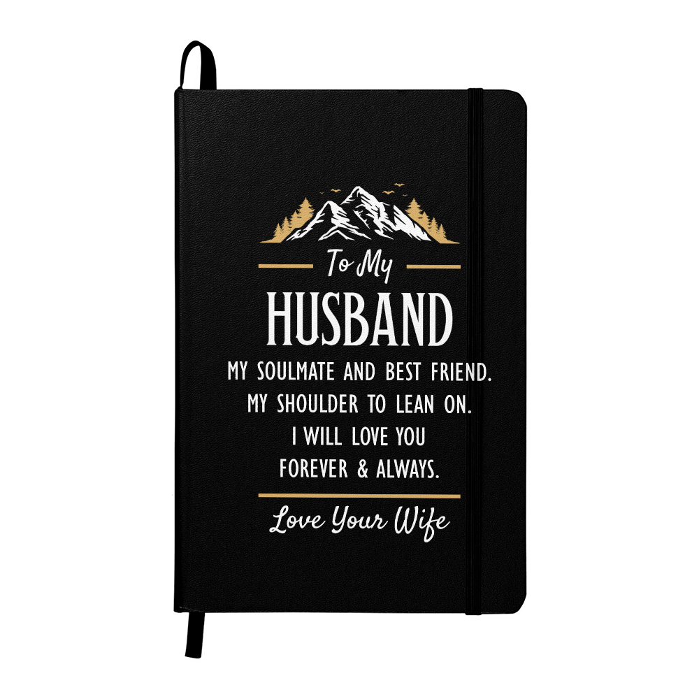 To My Husband, My Soulmate And Best Friend - Leather Bound Journal