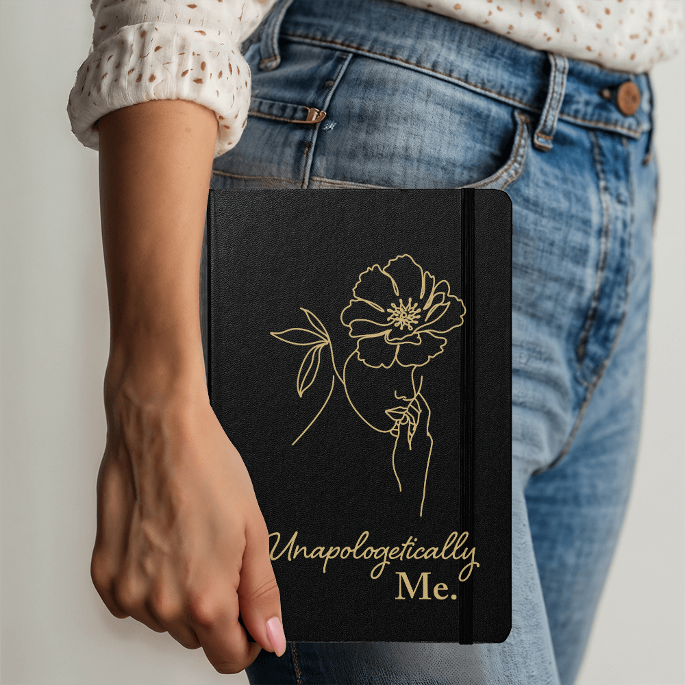 Unapologetically Me - Leather Bound Journal, Black