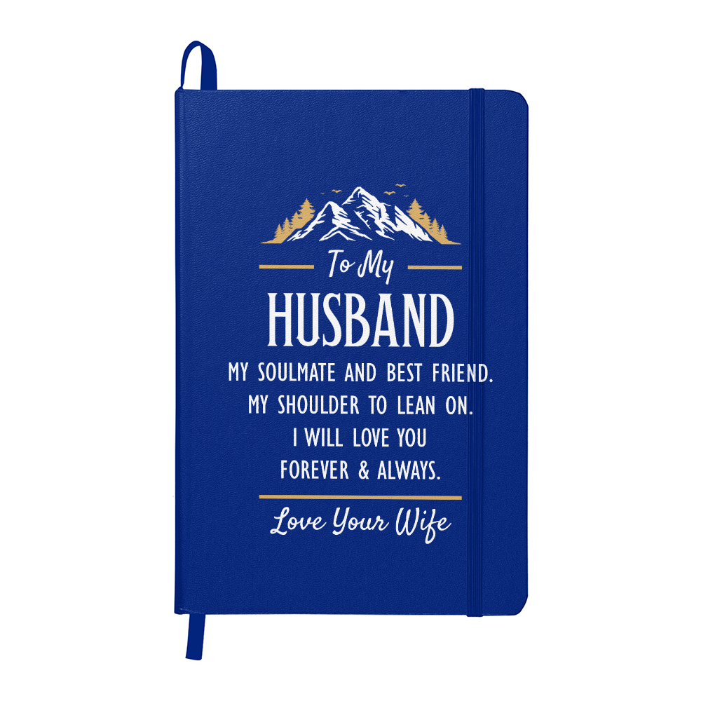 To My Husband, My Soulmate And Best Friend - Leather Bound Journal