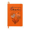 Do Everything In Love - Leather Bound Journal, Orange