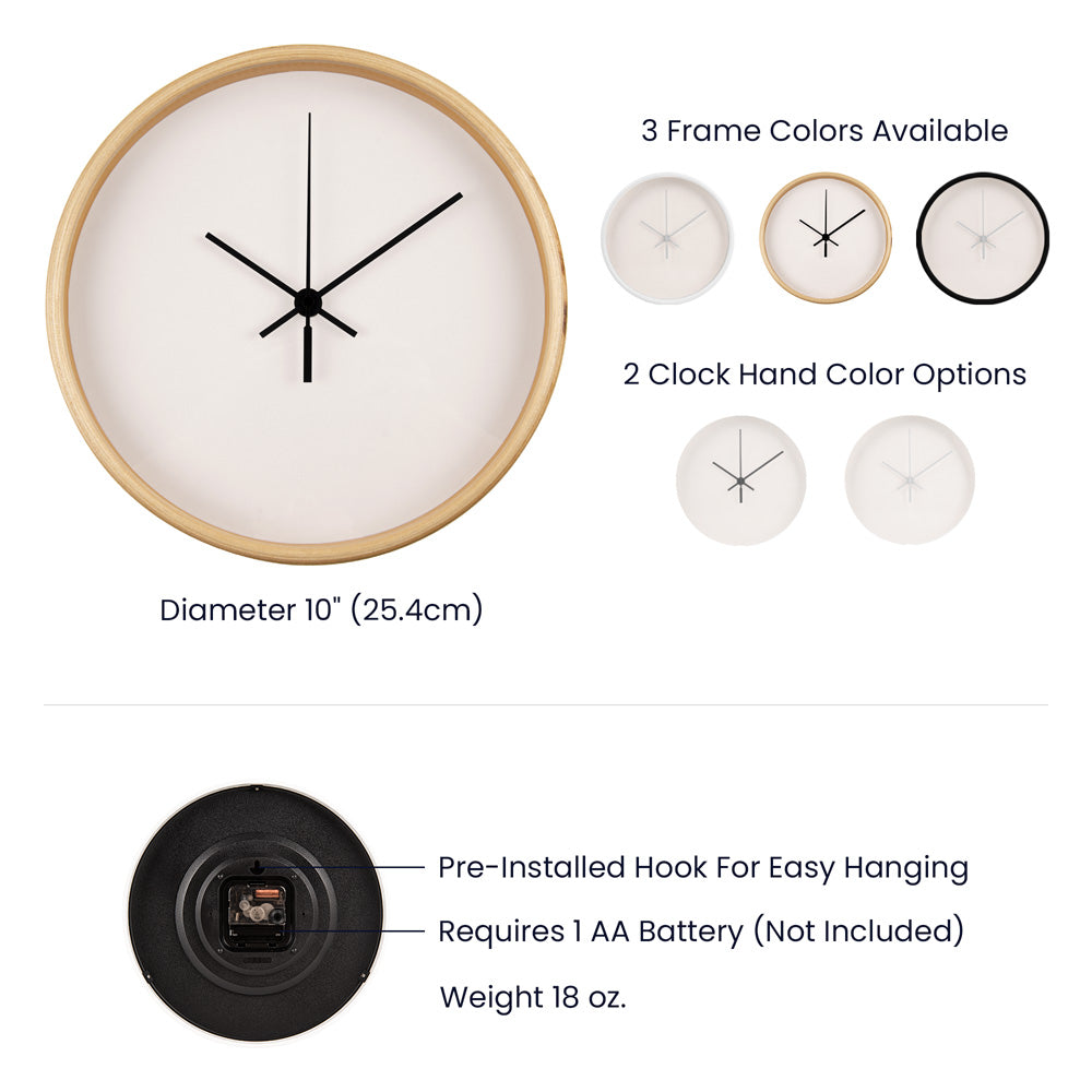 Cat Mom Wooden Frame Clock