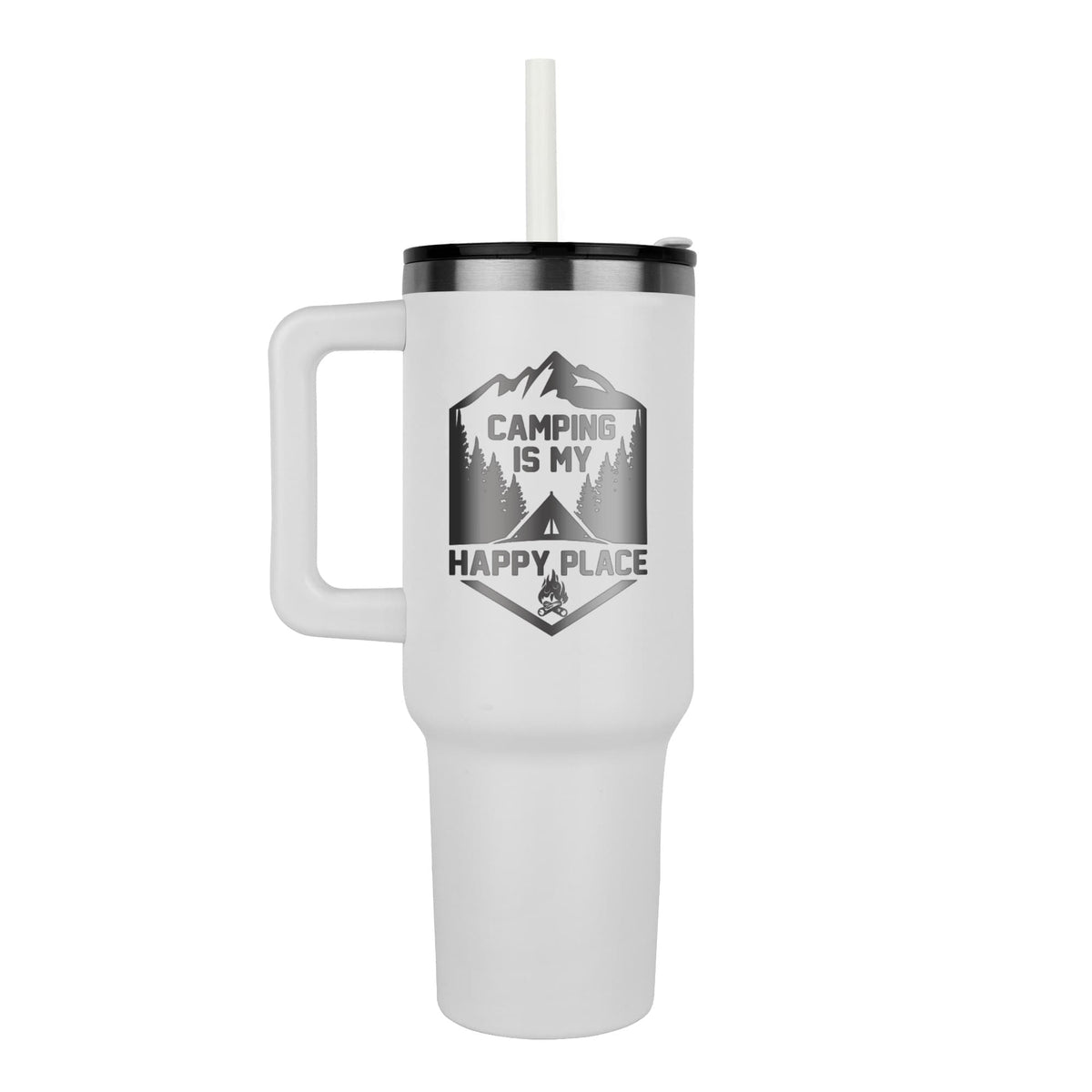 Camping Is My Happy Place — Pinnacle 40oz Tumbler