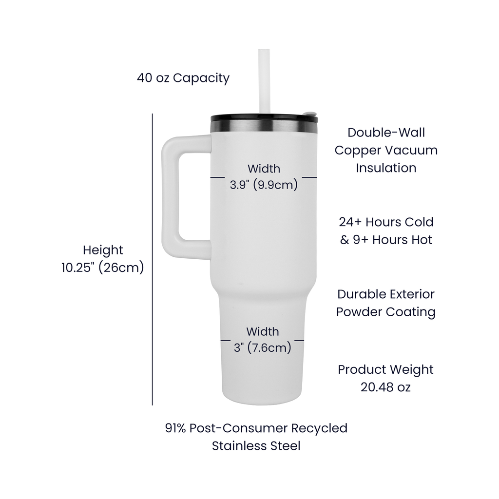 Camping Is My Happy Place — Pinnacle 40oz Tumbler
