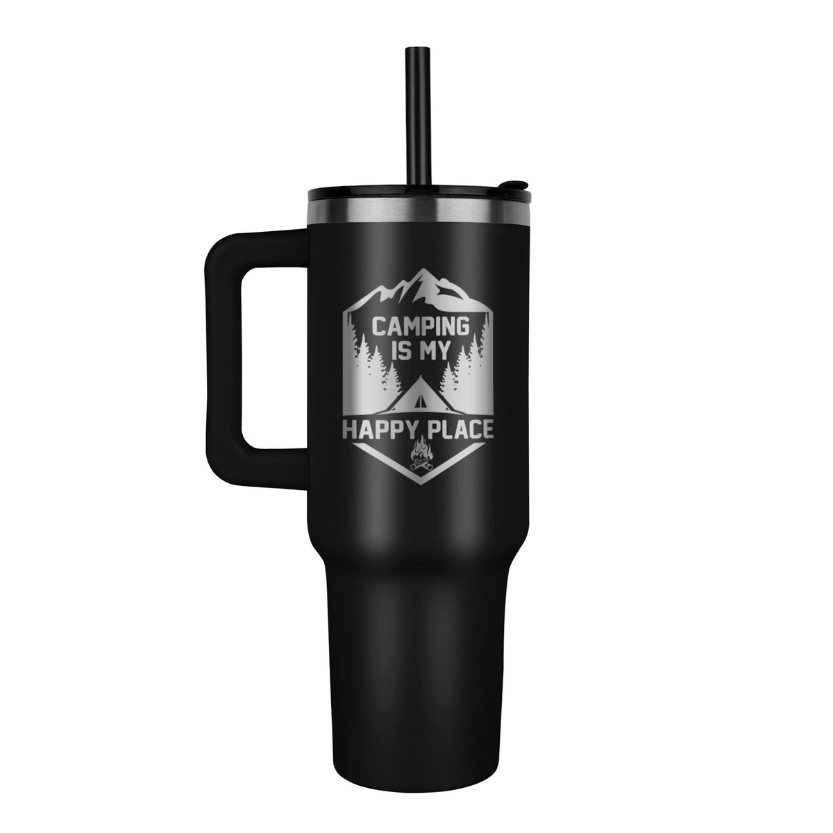Camping Is My Happy Place — Pinnacle 40oz Tumbler