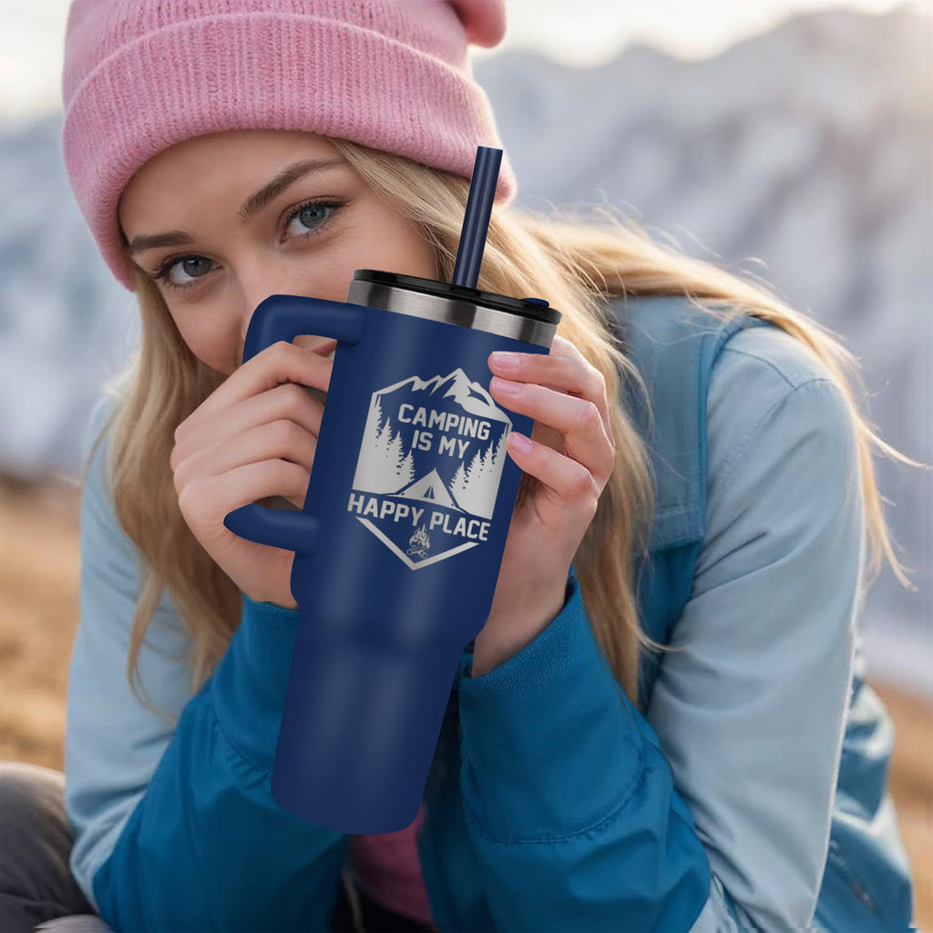 Camping Is My Happy Place — Pinnacle 40oz Tumbler