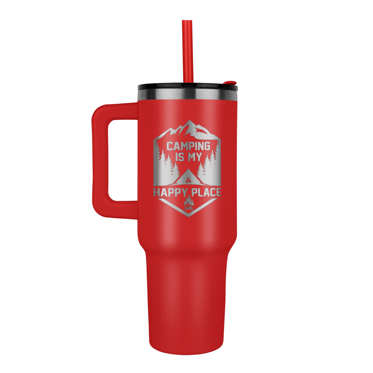 Camping Is My Happy Place — Pinnacle 40oz Tumbler