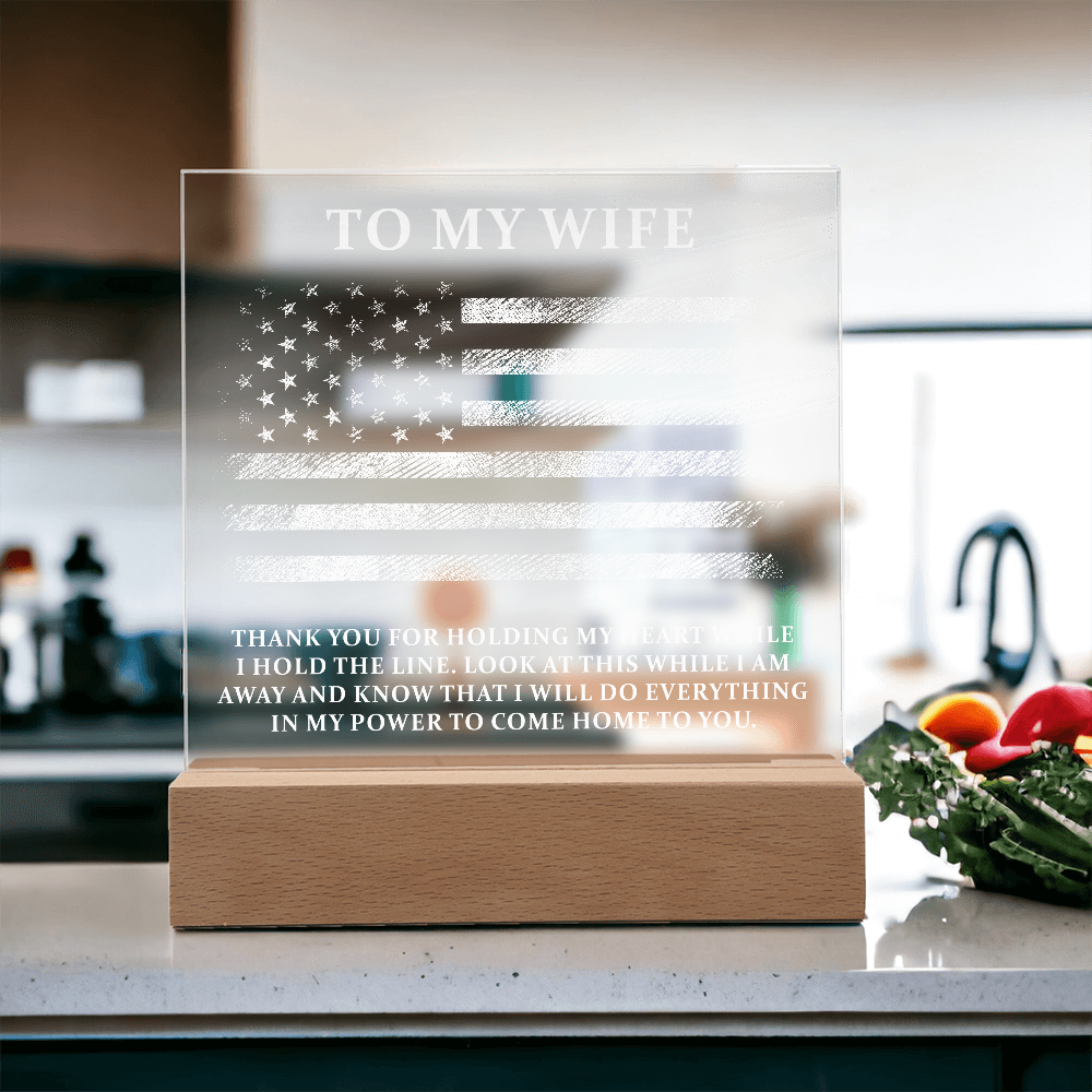 To My Wife Acrylic Square Plaque - Anniversary Gift