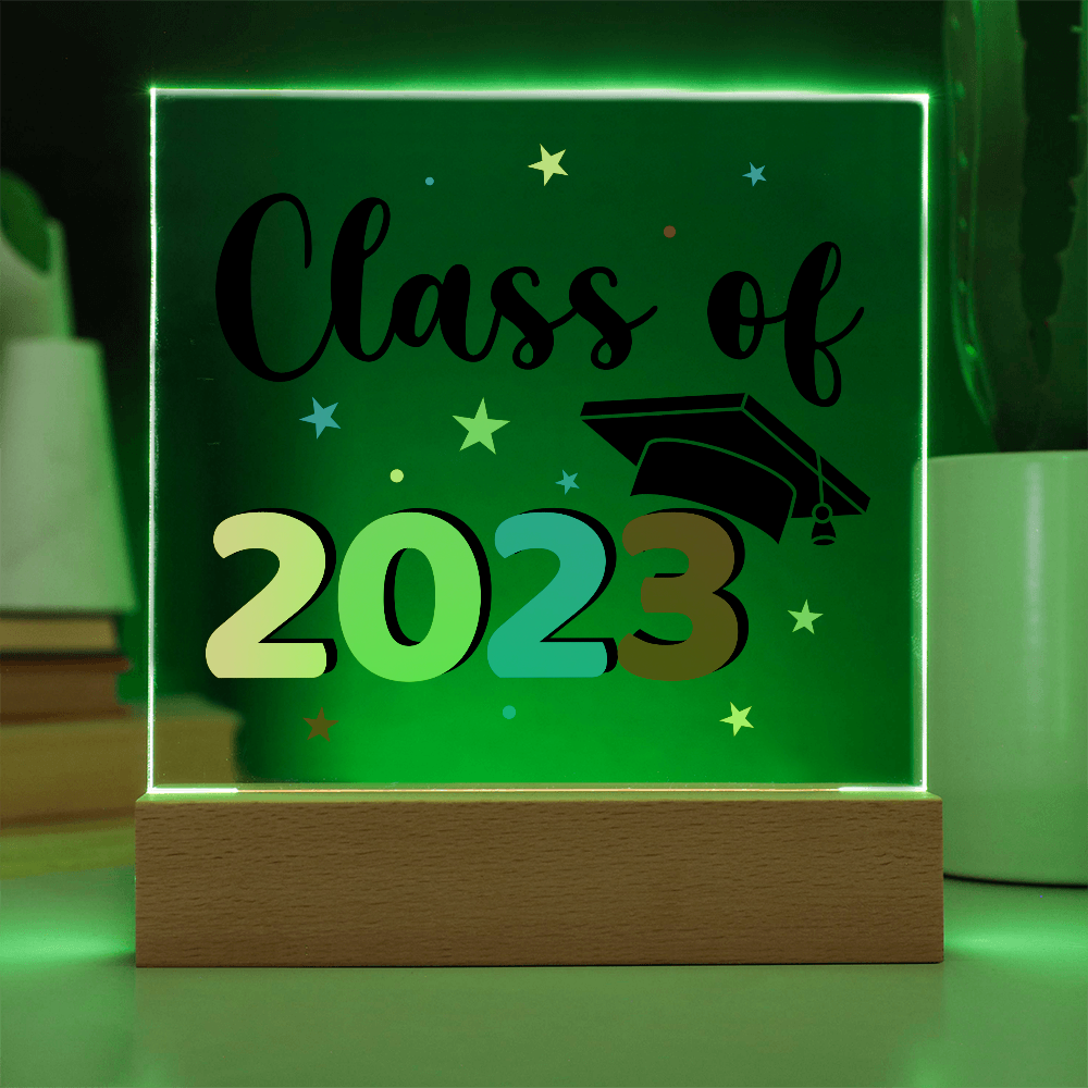 Class Of 2023 Acrylic Square Plaque - Graduation Gift