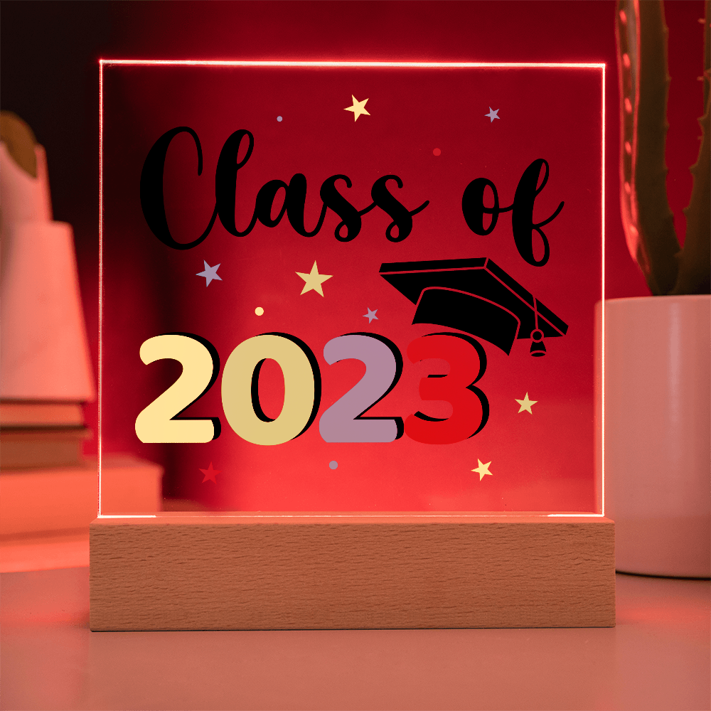 Class Of 2023 Acrylic Square Plaque - Graduation Gift