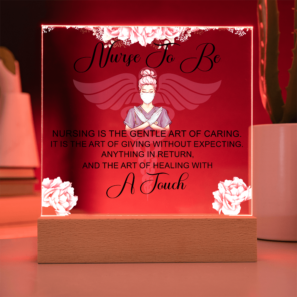 Nurse To Be Acrylic Square Plaque - Gift for Nurses