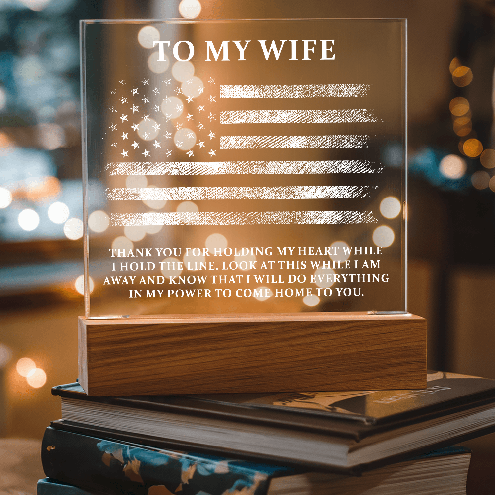 To My Wife Acrylic Square Plaque - Anniversary Gift