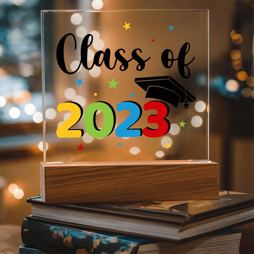 Class Of 2023 Acrylic Square Plaque - Graduation Gift