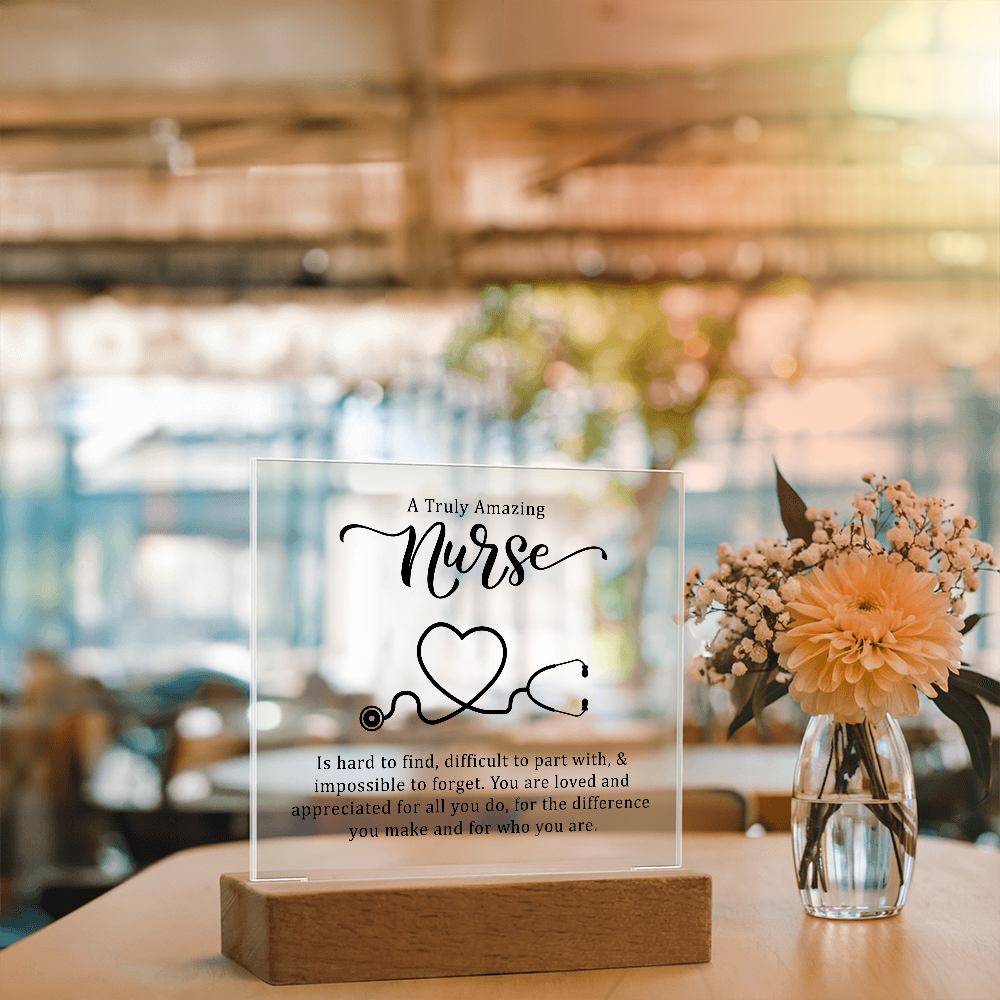 Truly Amazing Nurse Acrylic Square Plaque - Gift for Nurses
