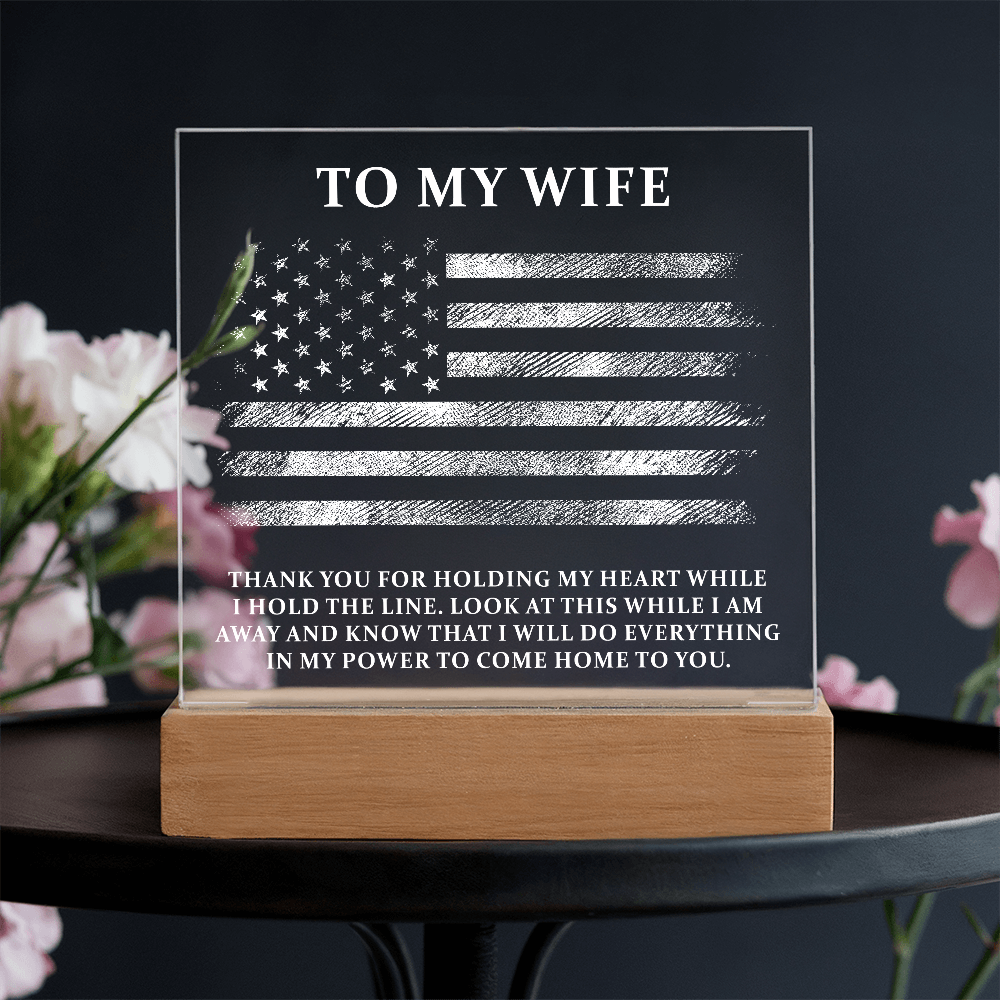 To My Wife Acrylic Square Plaque - Anniversary Gift