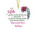 To My Wife High Gloss Heart Ornament