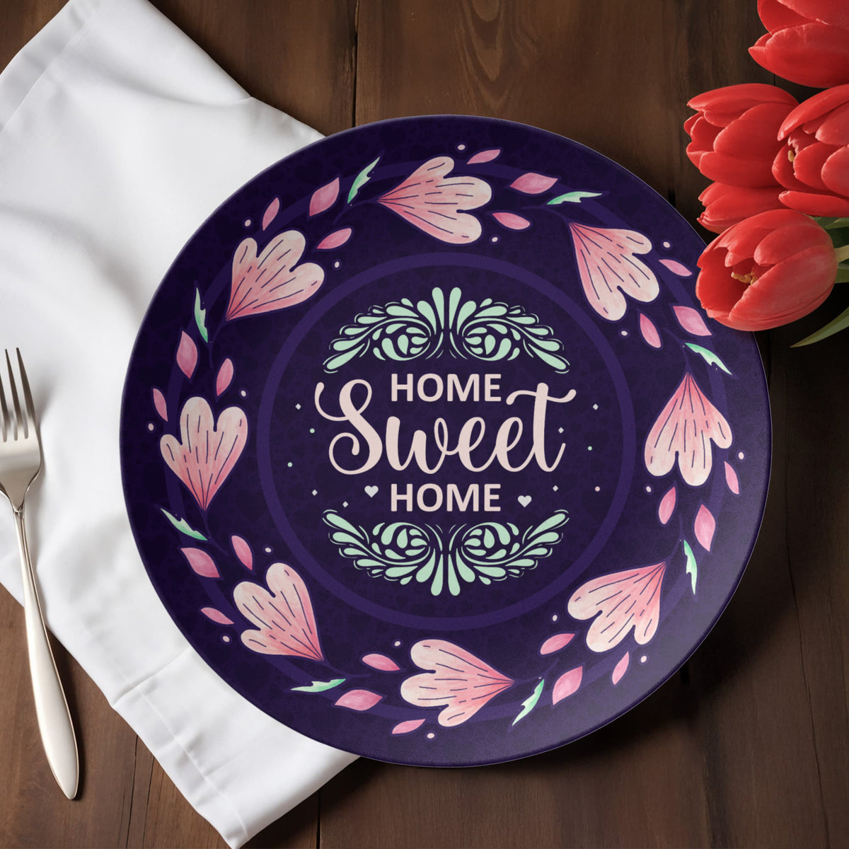 Home Sweet Home Dinnerware Plate, Housewarming Gift