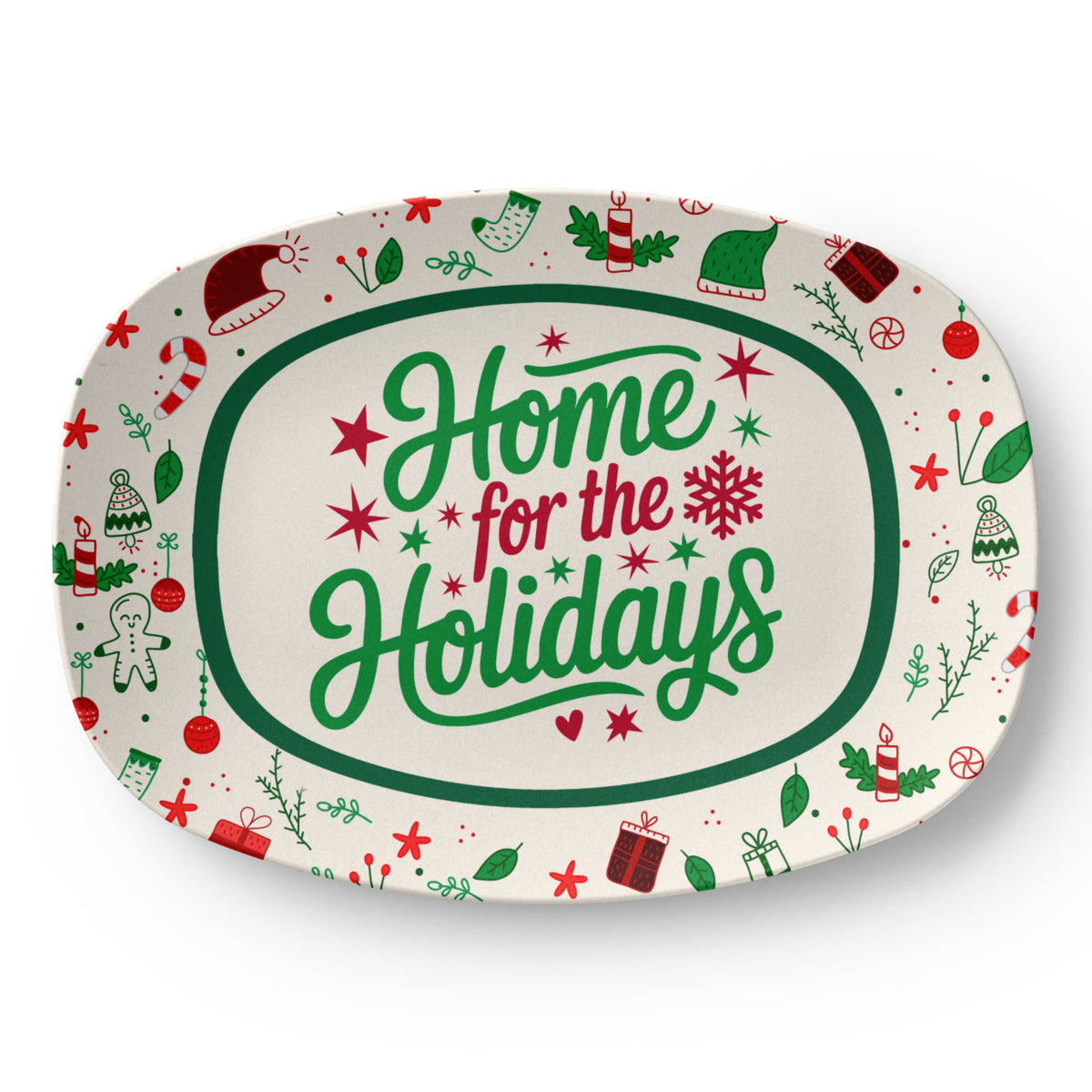 Home For The Holidays Serving Platter, Christmas Gift