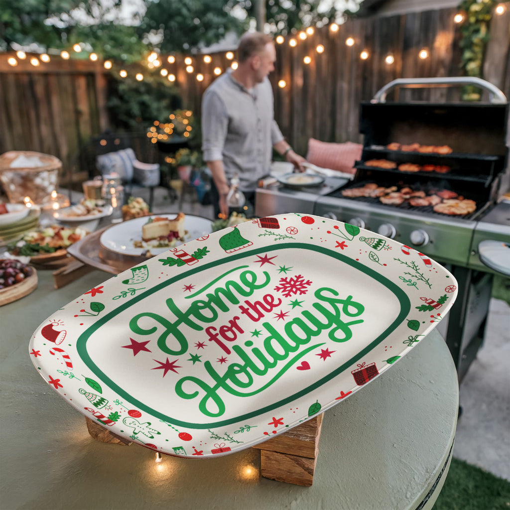 Home For The Holidays Serving Platter, Christmas Gift