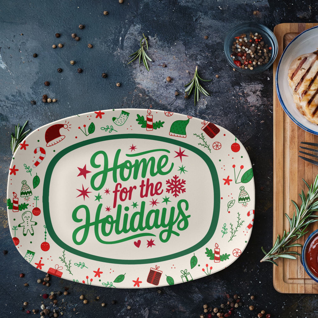 Home For The Holidays Serving Platter, Christmas Gift