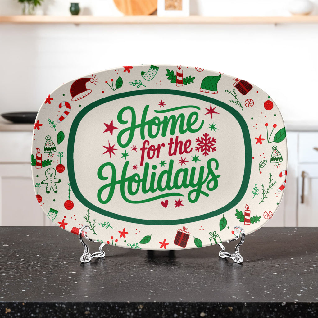 Home For The Holidays Serving Platter, Christmas Gift