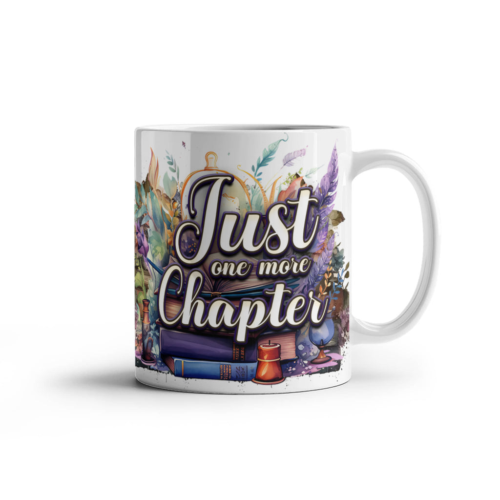 Just One More Chapter Coffee Mug 11oz, Book Lover Gift, Bookish Reader Mug, Christmas Gift for Readers