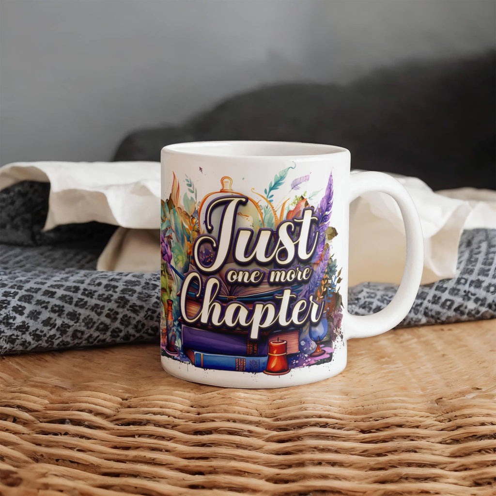 Just One More Chapter Coffee Mug 11oz, Book Lover Gift, Bookish Reader Mug, Christmas Gift for Readers